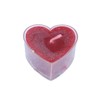 Candlestock Handmade Red Heart Beeswax Unscented Tea Light Candles -