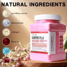Máscara de gelatina de colágeno – Máscara de gelatina para tratamientos faciales y vagaciales, mascarilla hidroplástica facial, suministros esteticist