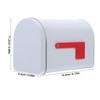 Zerodeko Small Metal Mailbox Tinplate Mailbox for Boys and Girls