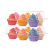 Plastic Cupcake Containers Boxes | 6 Compartment – 42 Pack