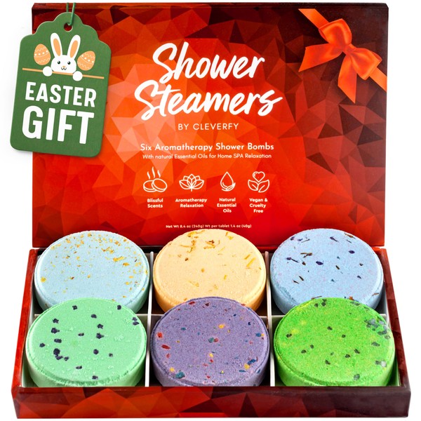 CLEVERFY Cleverfy Shower Steamers for Aromatherapy - Red Box of