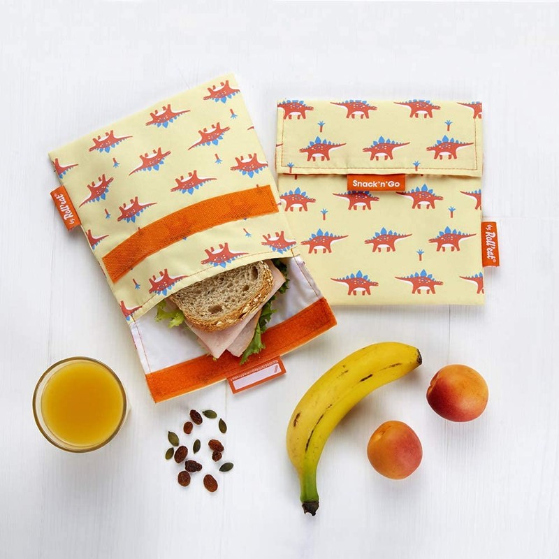 Roll'eat ® - Snack'n'Go Animals | Children's Snack Bag, Reusable