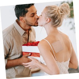 FOMIYES 100pcs Non-woven Fabric Acupoint Stickers Flexible Stretchable Plaster Fixed Patches Lightweight Medical Patches for Sensitive Skin Skin-friendly Design Rounded Corners for Daily