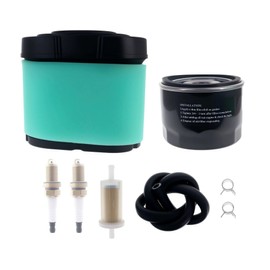 Chacarbtu 792105 Air Filter Tune Up Kit for Husqvarna Z246 MZ61 Z246I RZ46I MZ6128 RZ4222F YTH26V54 YTH22V42LS, for John Deere D170 Z425 D160 Lawn Mower with 492932 Oil Filter