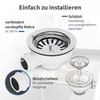 AQUADE Strainer Basket Valve 114 mm Drain Fitting Sink with