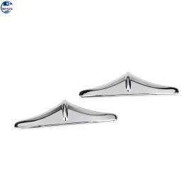 Unbranded Chrome Rear Trailing Edge Saddlebags Accent Trim For Harley Electra Glide FLHTC