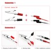VooGenzek 60 PCS Metal Alligator Clips Electrical Test Clamps, Electrical