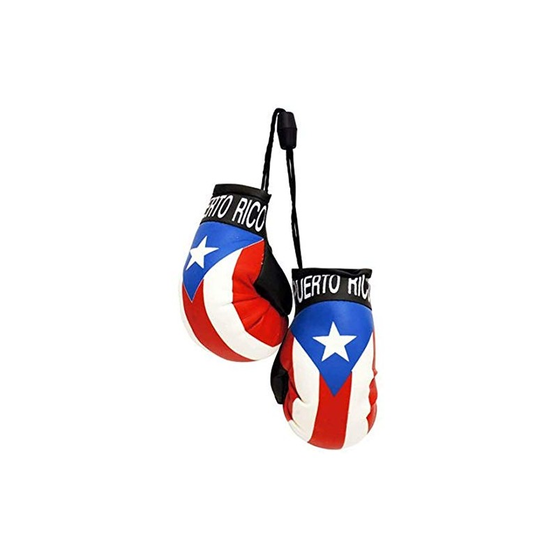 Puerto Rico Country Flag Mini Boxing Gloves to Hang On