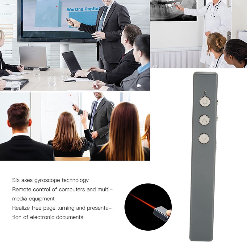 Presentation Clicker 2.402GHz to 2.483GHz Ergonomic Plug and Play Wireless