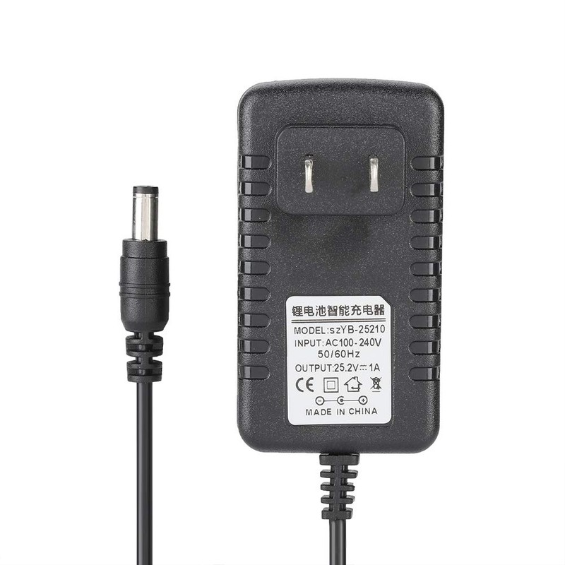 Li-ion Charger Adapter 25.2V/1A Fast Charging Li-ion Charger Adapter with