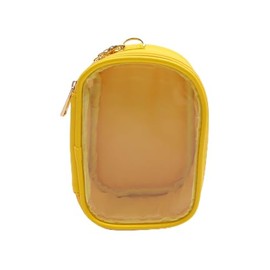 Wigo Colorful Mini Sewn Pouch, Pain Bag, Clear Bag, Mini Pouch, Bag, Pouch, Pushing Activity, Pushing Goods, Mini Bag, Gift, Present, Spring, Summer, Autumn, Winter, yellow