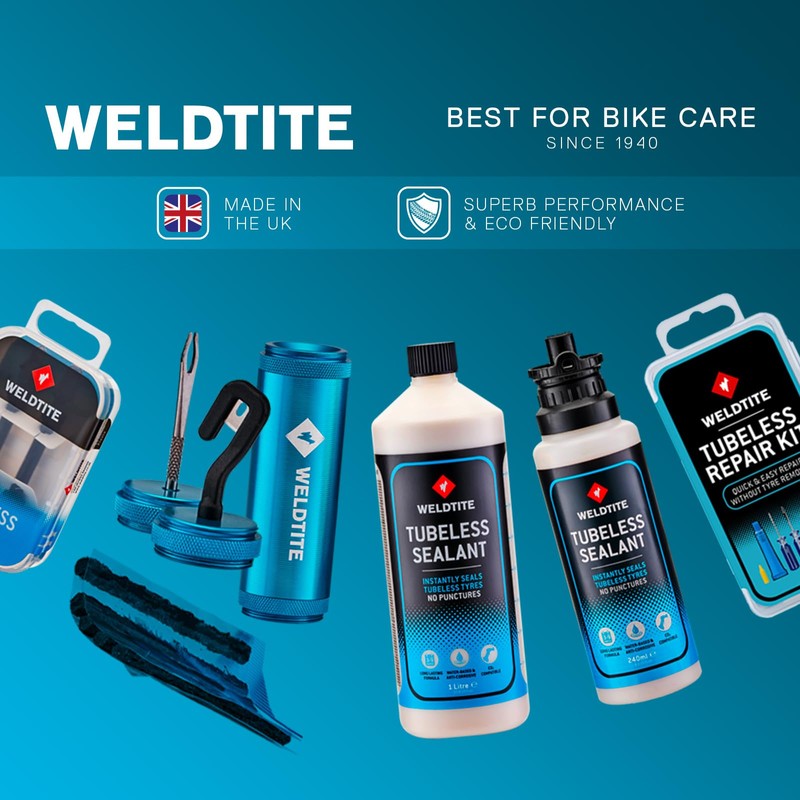 WELDTITE TWELDTITE Tubeless Tyre Repair Kits for Bikes ubeless Tyre