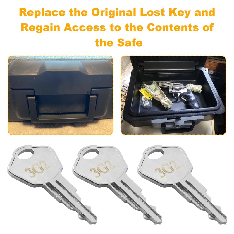 Sentry Safe Replacement Keys Model 1100-Codes 3A2 for Sentry Safe