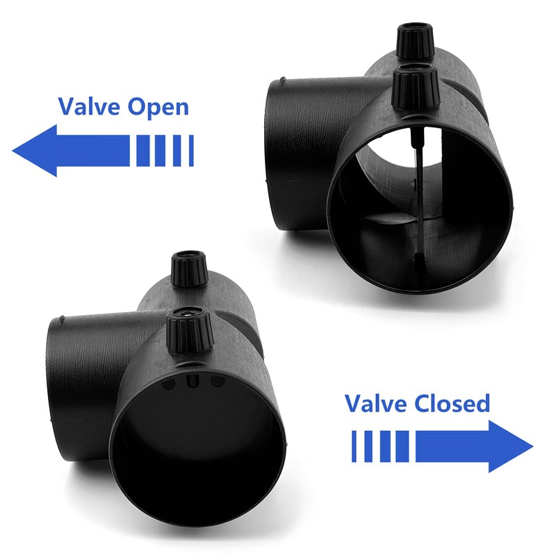 WZYTEU Auxiliary Heater Accessories Diameter 75 mm, Type T Three-Way