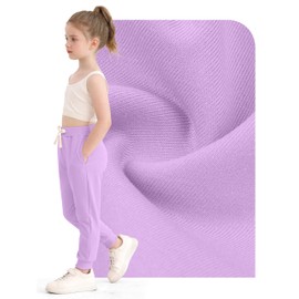 Resinta 4 Pack Toddler Girls Sweatpants Girls Athletic Jogger Pants with Drawstring Pockets Kids Casual Pull On Pants