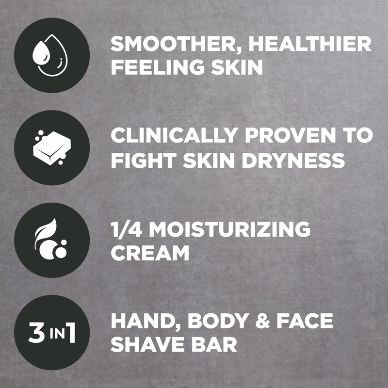 Dove Men+Care Hand & Body Face + Shave Bar Midnight