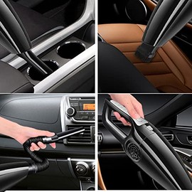 Aspirador De Automóvil Accesorios para Automóvil Pequeño 12V De Alta Potencia De Mano Cable De 16 Pies Kit De Limpieza De Detalles Profundos para El  