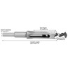 20 mm Square Hole Drill Bit Woodworking Bearing Steel Wood