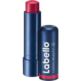 LABELLO Bálsamo Labial Caring Beauty Red (4.8 g), Color Intenso y Cuidado Duradero con Vitamina E y Aceite de Almendras Orgánico