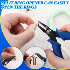 SPEEDWOX Mini Split Ring Pliers for Jewelry Making, Keychain Pliers for Opening Split Ring Opener Key Ring Opener, Jump Rings, Craft Jump Rings, Opener for Necklaces and