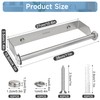 Kitchen Roll Holder Wall Mounted, 28 cm Stainless Steel Kitchen