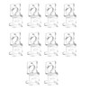 fanlangyi Aquarium Cover Clips Multi Thickness Bracket Clamp for Fish