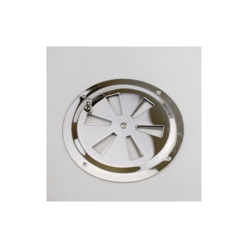 2PCS Round Butterfly Ventilator Vent Cover Stainless 5" Marine Boat