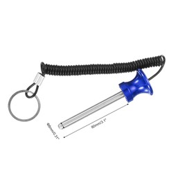 PATIKIL Pin Tencil Weight Stack Pin 5/16" Diameter 3" Locking Space Magnetic Gym Pin Universal Weight Stack Replacement Weight Selector Pin for Home Gym Machine Blue