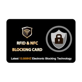 DevTech IT RFID Blocking Cards - 2 Pack, Protects Entire Wallet/Purse, NFC/Contactless Bank Card Protector - Black