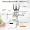 High Hopper Corn Grinder,Cast Iron Grain Grinder Manual Coffee Grinder,Mill-Heavy