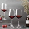 C CREST Wine Glasses Set of 8, 12oz, Lead-free, Clear,