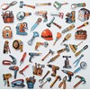 50Pcs Collection of Hand Tool Stickers for Toolbox Cool Tool