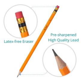 Mr. Pen - Lápiz con juego de borrador, borradores de lápiz, lápiz y afilador, borrador para niños, borrador de lápiz, bolsa de lápices, juego de lápices y sacapuntas, lápices mecánicos 0.7, estuche de lápices, tapas de borrador