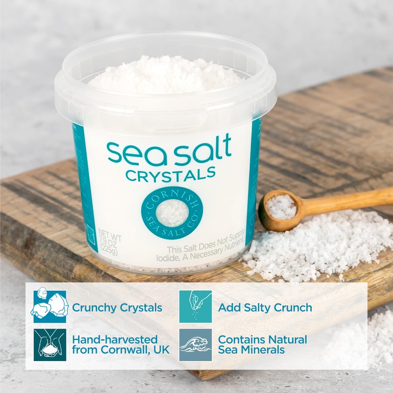 Cornish Sea Salt Mineral Crystals | Cooking & Hydration |