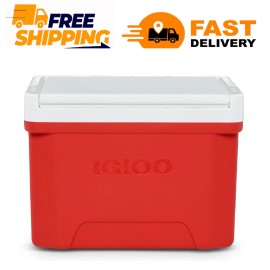 Igloo Small Cooler, 9 Quart Laguna Ice Chest, 13 Can Capacity, Red
