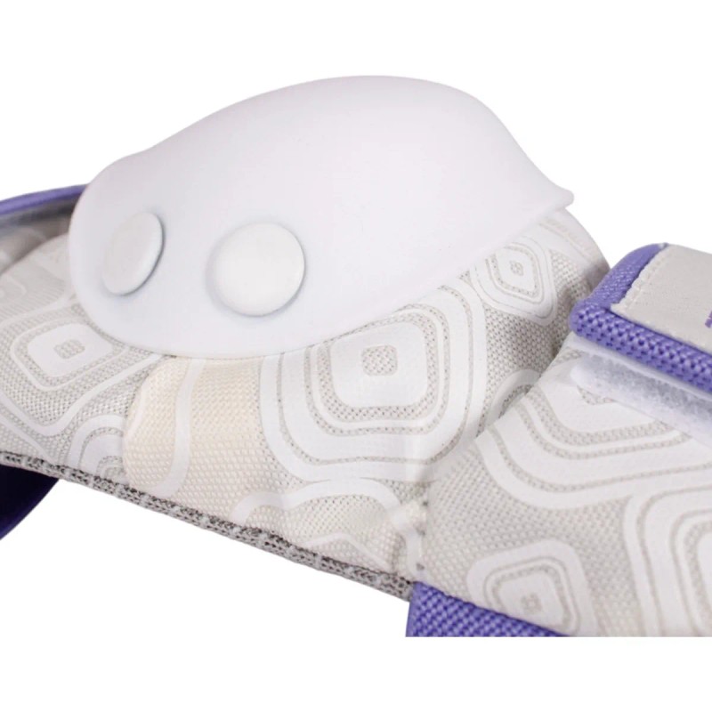 Set De Protecciones Marca Flying Eagle Modelo Cobet Blanco Con