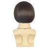 VGbeaty Men Short Straight Brown Wig Bob 60s 70s retro