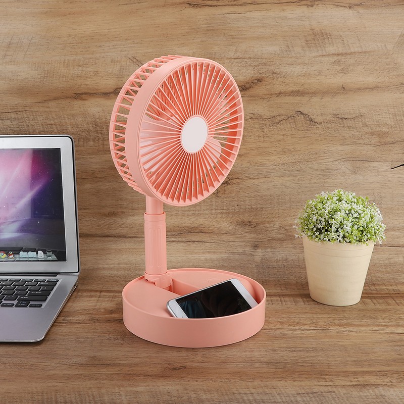 Portable Mini USB Rechargeable Handheld Fan Home Office Silent Desktop