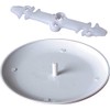 Arlington CP3540 3-1/2 to 4-Inch Ceiling Box Cover, White (10