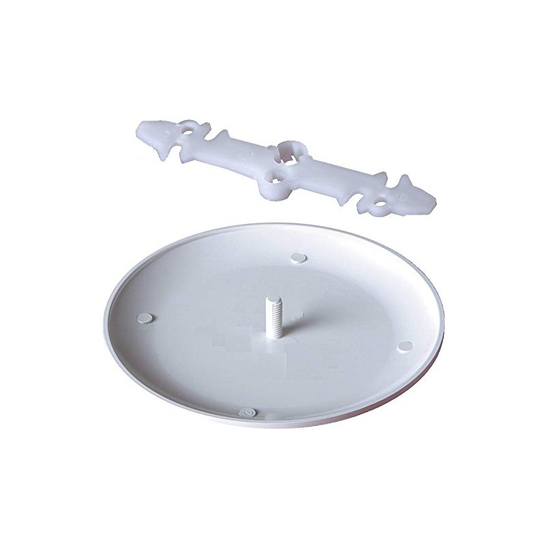 Arlington CP3540 3-1/2 to 4-Inch Ceiling Box Cover, White (10