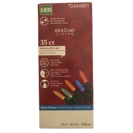 Holiday Living 35 ct Multicolored Battery Powered LED Lights 16.3 Feet