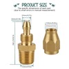 Xastro 4PCS Air Hose Repair Fitting, Brass Pneumatic Fitting For