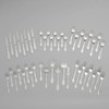 RiverRidge Rose Monogrammed Flatware Set 46 Piece Silverware - Q
