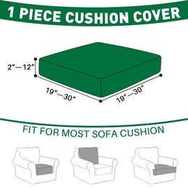 MAXIJIN Couch Cushion Covers Sectional Couch Cover - Stretch Sectional Sofa L Shape Furniture Protector - Anti Slip, Wear Resistant, Pet-Friendly, Machine Washable (1PC Seat Cover, Beige)