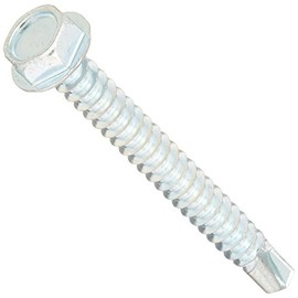 The Hillman Group 47209 8-18-Inch x 1-1/2-Inch Washer Head Self Drilling Screw, 1-Pound, zinc