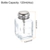 sourcing map 3pcs Solvent Alcohol Dispensers 120ml(4oz) Conical Push Down