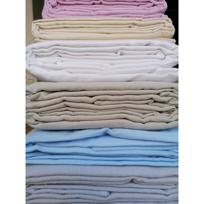 Single Fitted Sheet Flannel 90 x 200 + 22 cm
