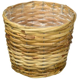 Ohashi Shinji Shoten 13-245 Pot Cover Rattan Basket No. D5 Natural, Approx. φ8.3 x H 6.5 inches (21 x 16.5 cm)