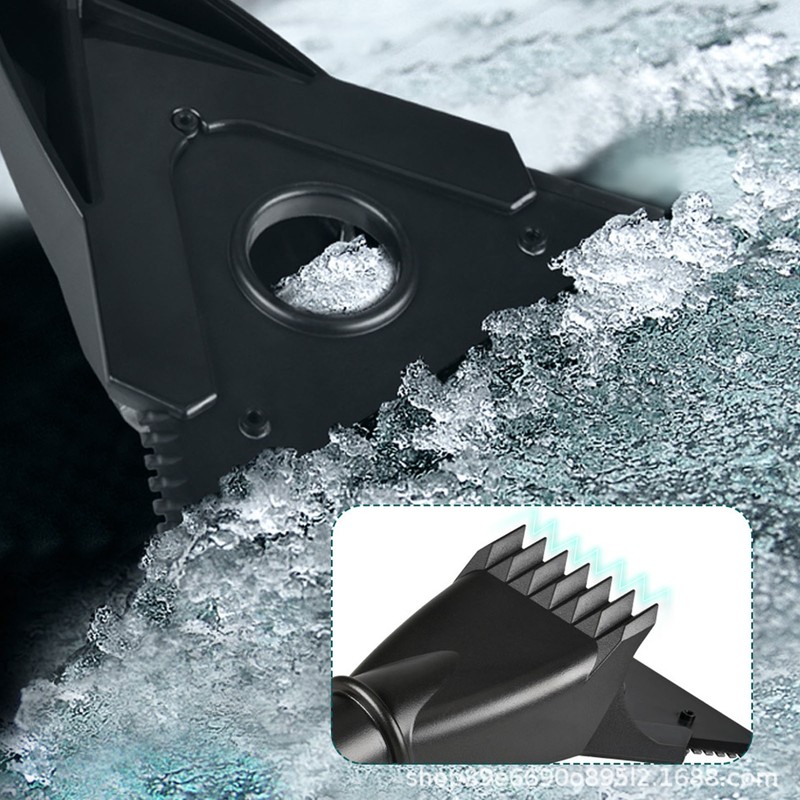 Car Snow Removal Tool Aluminum Alloy Telescopic Rod Ergonomic Labor