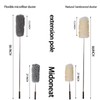 Midoneat Lambswool Duster with Extra Flexible Microfiber Head,Long Reach/Extendable Duster